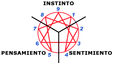 Los centros del eneagrama - Cómo funciona el Eneagrama